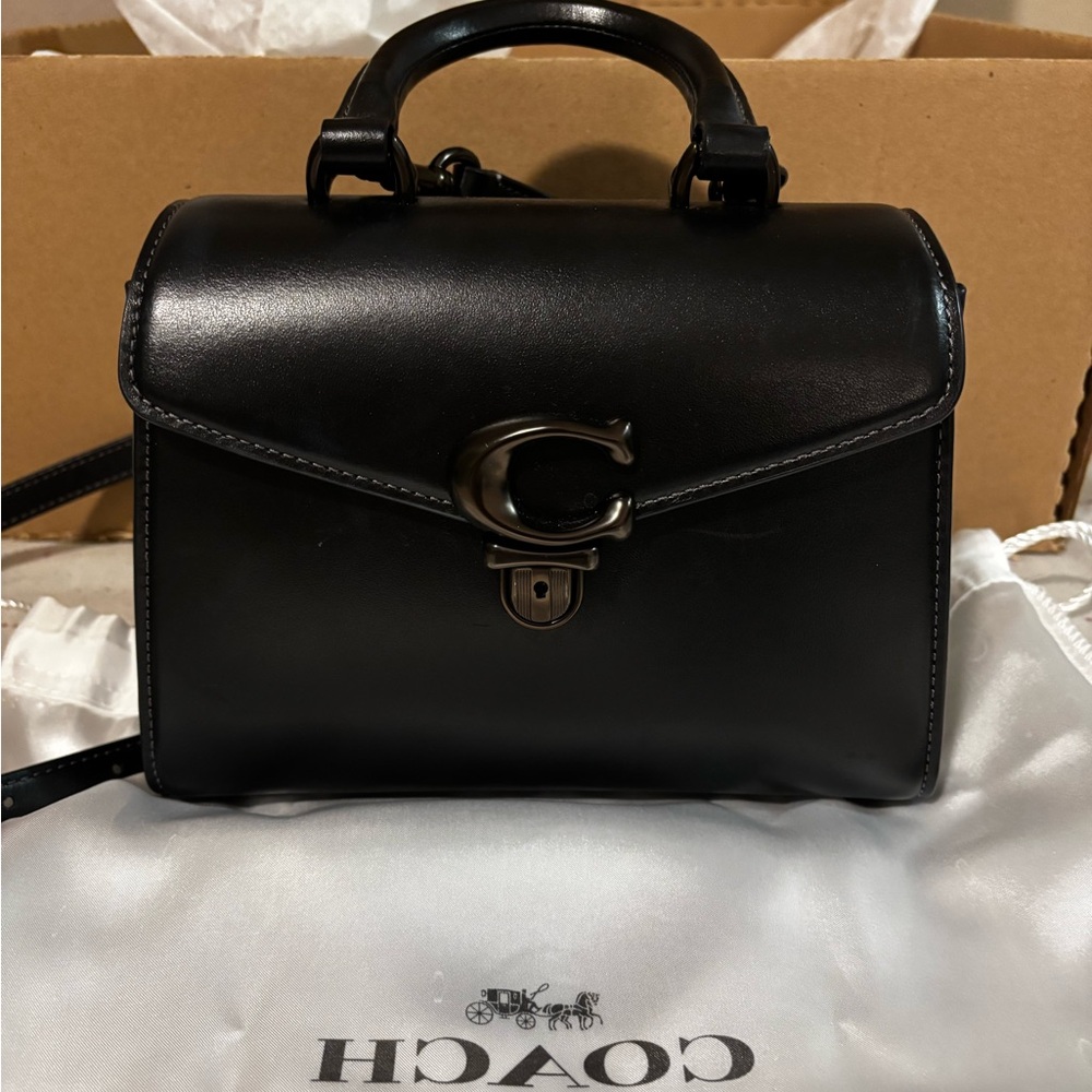 Coach Black Mini Leather Bag